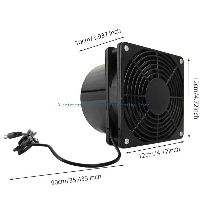 896A 12V مروحة العادم تعمل بالطاقة مروحة الهواء النازع #6