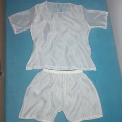Pijamas de perspectiva Sexy brillante para hombres y mujeres, ropa de dormir cómoda y transpirable de satén Magnolia, ropa de ocio para el hogar para parejas de alta gama