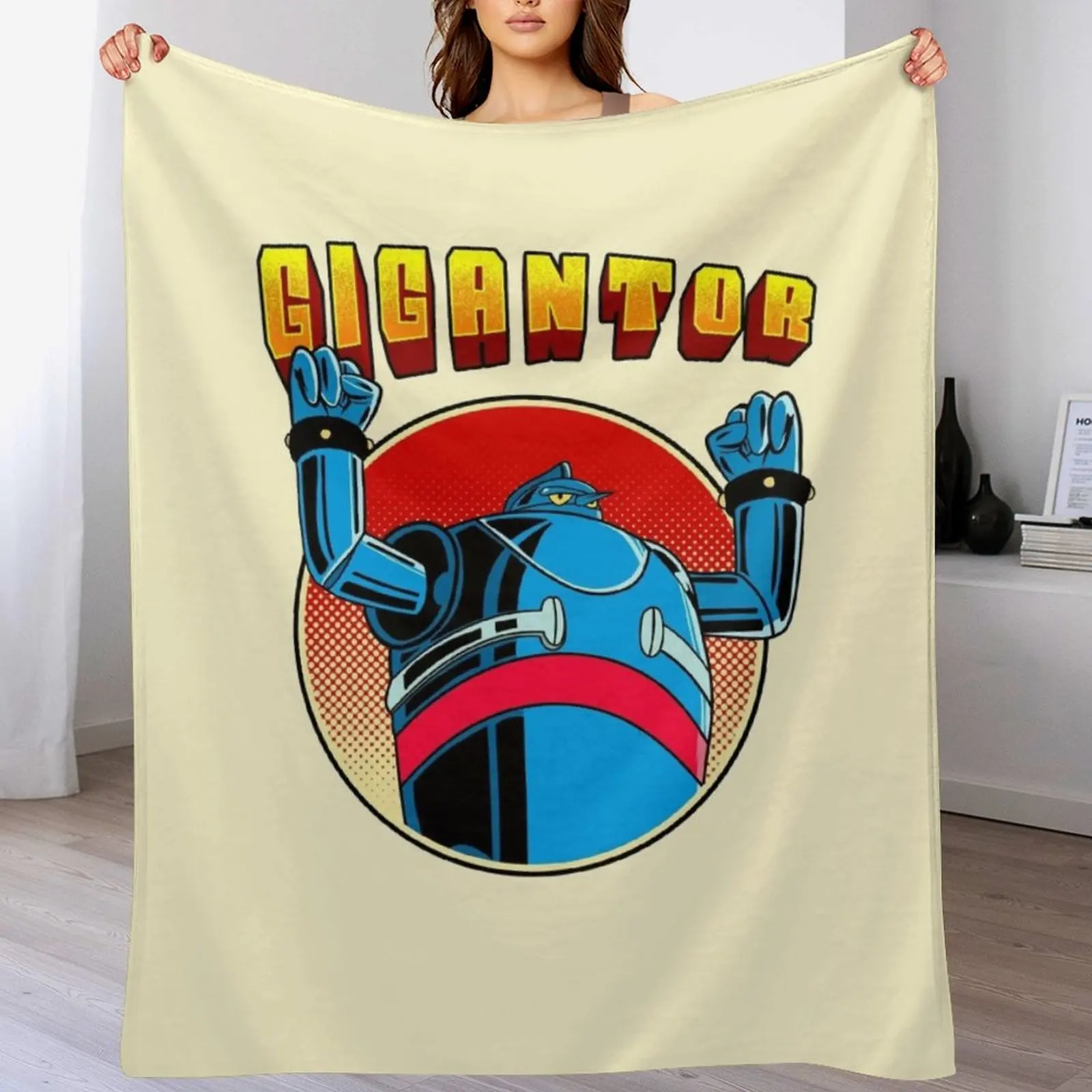 

Retro Gigantor Throw Blanket Giant Sofa funny gift For Baby Retros Blankets