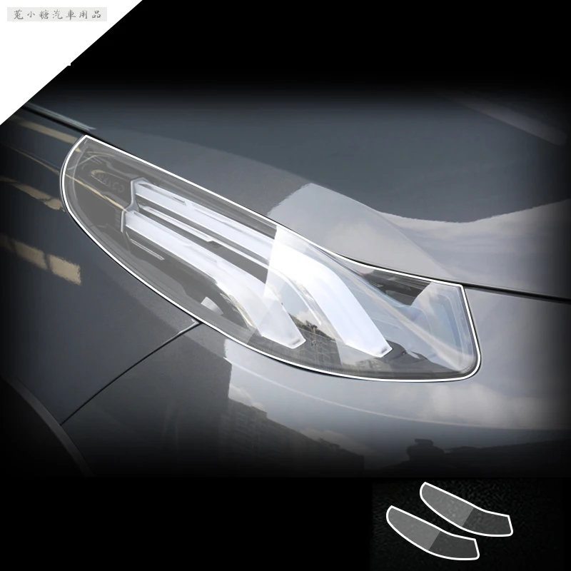 Car Front Headlamp Film for LYNK CO 02 2018-2022 Tpu Transparent Protect Film Exterior Headlight Strips Sticker Car Accessories