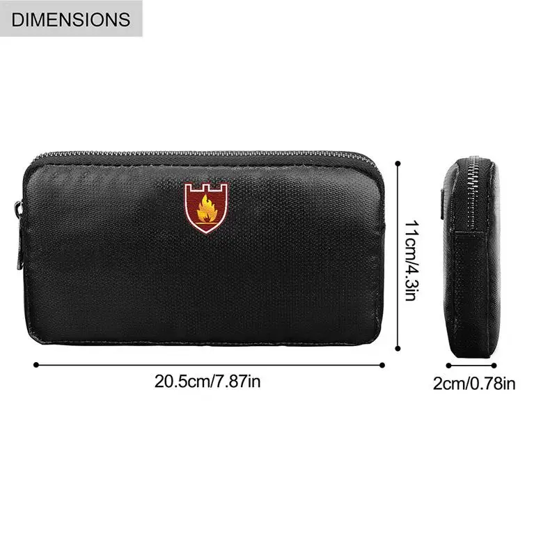 Fireproof Document Bags Waterproof And Fireproof Bag With Fireproof Zipper For IPad Money Jewelry Passport Document Storage