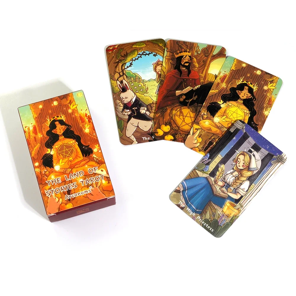 The Land of Stories Tarot Deck Oracle Cards 78 Cards English Version Fate Divination Tarot Cards Family Party Table Board Game