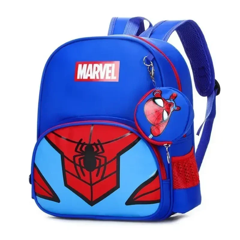 Marvel bag Kids Cartoon Avengers Spider-Man Captain America Backpack Schoolbag Girls Princess Sofia Backpack Primary Schoolbag