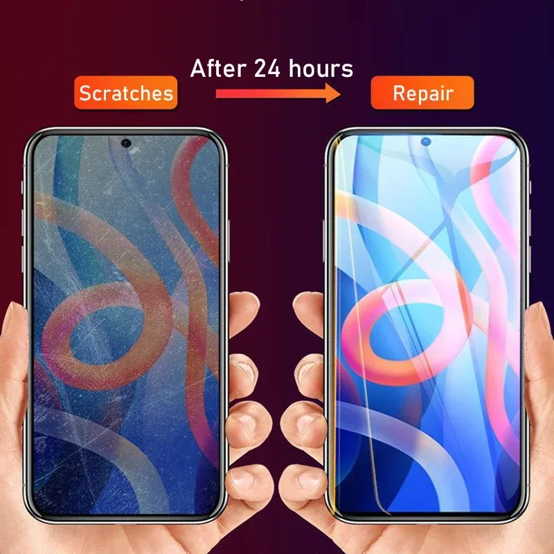 5PCS Hydrogel Film For Xiaomi Redmi Note 11 12 8 9 10 13 Pro 5G Screen Protector For Redmi Note 10S 11S 12S 9T 10T Soft Film