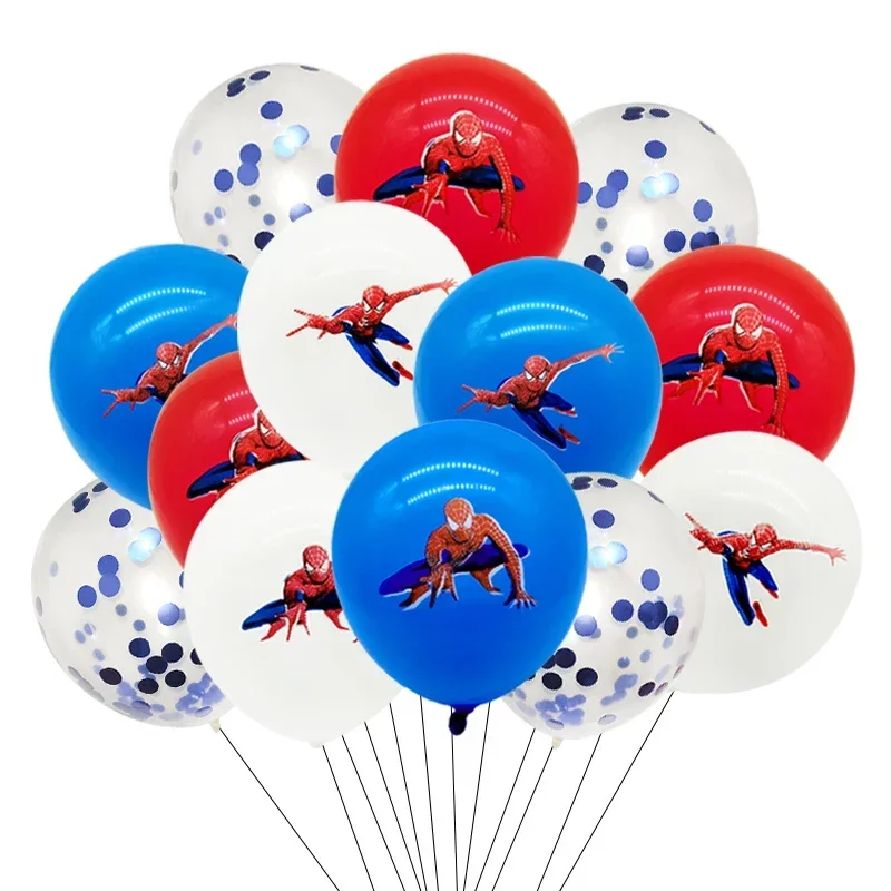 Spiderman Latex Balloons Kids Boy Super Hero Birthday Spiderman Party Decorations Happy Birthday Spider Mask Toys