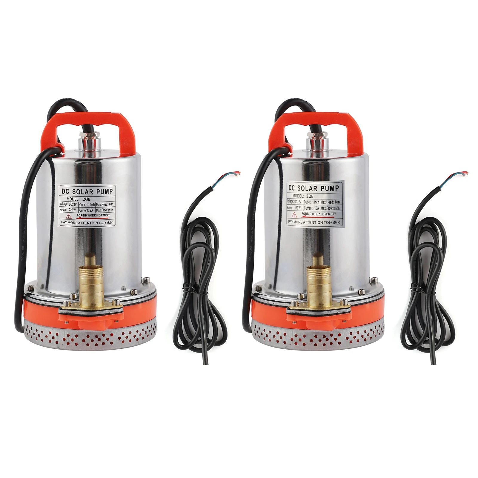 Submersible Pump Small Battery Solar Water Pump Swimming Pool Cleaning Device 8meter Lift 2.1meter Cable DC Hydraulic Equipment