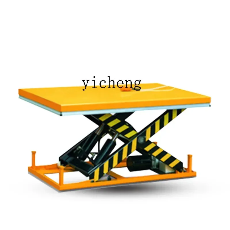 

Z electric hydraulic lift fixed scissor fork type small simple workbench freight lift truck