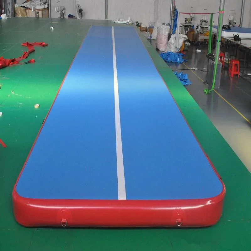 Gymnastiek Luchtmat 6x2x0.2m Tumble Track Tumbling Mat Opblaasbare Vloermatten met Elektrische Luchtpomp