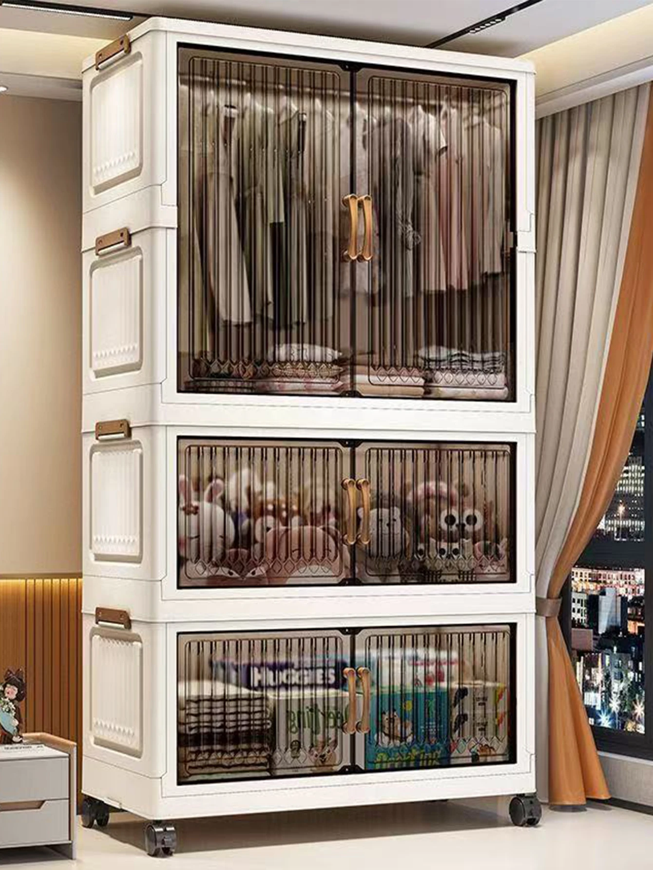 Baby Clothing H&M - No Assembly Thickened Storage Cabinet Folding