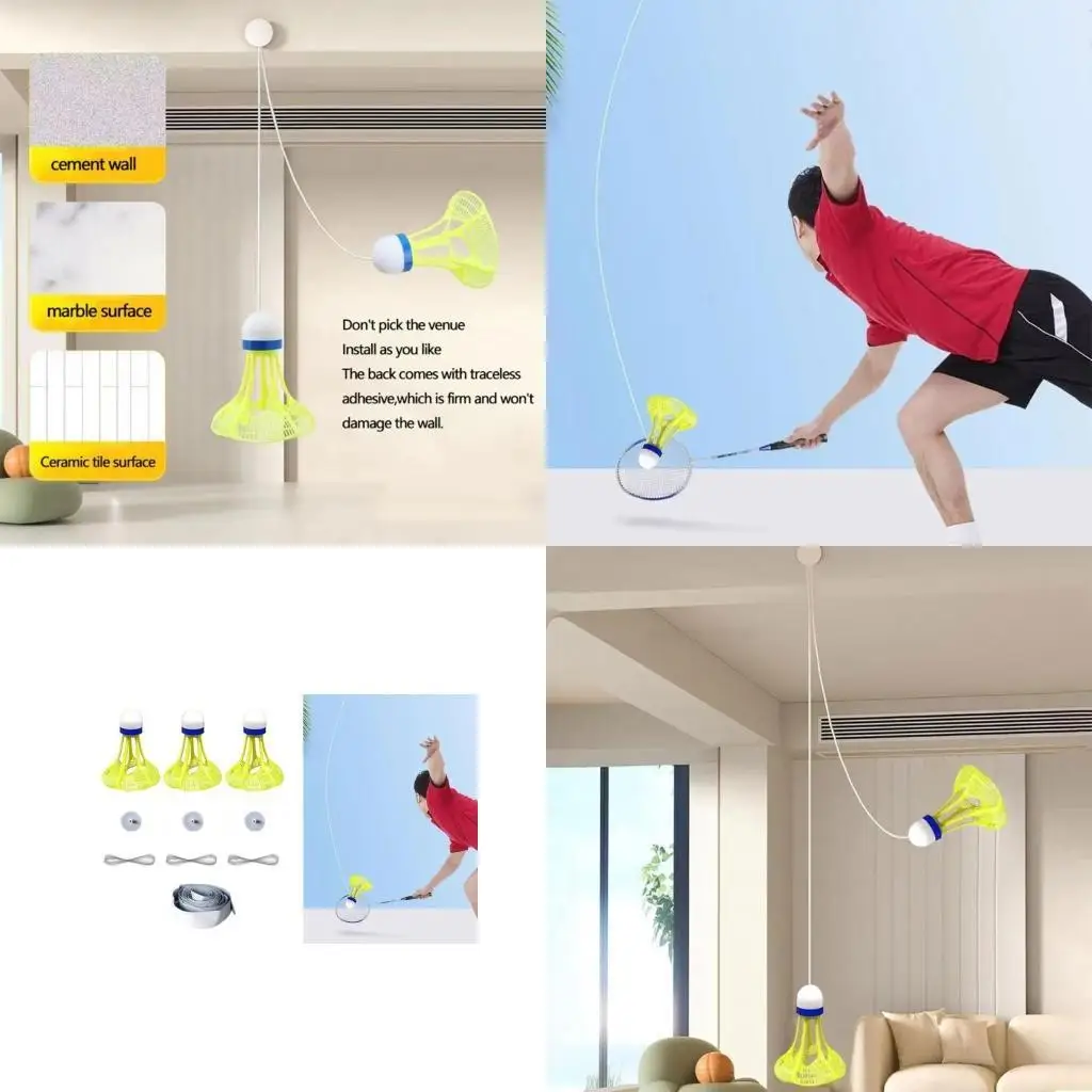 

M5TC Инструмент для тренировки бадминтона для начинающих Тренажер для подбора бадминтона Выводит технику на новый уровень Легкие