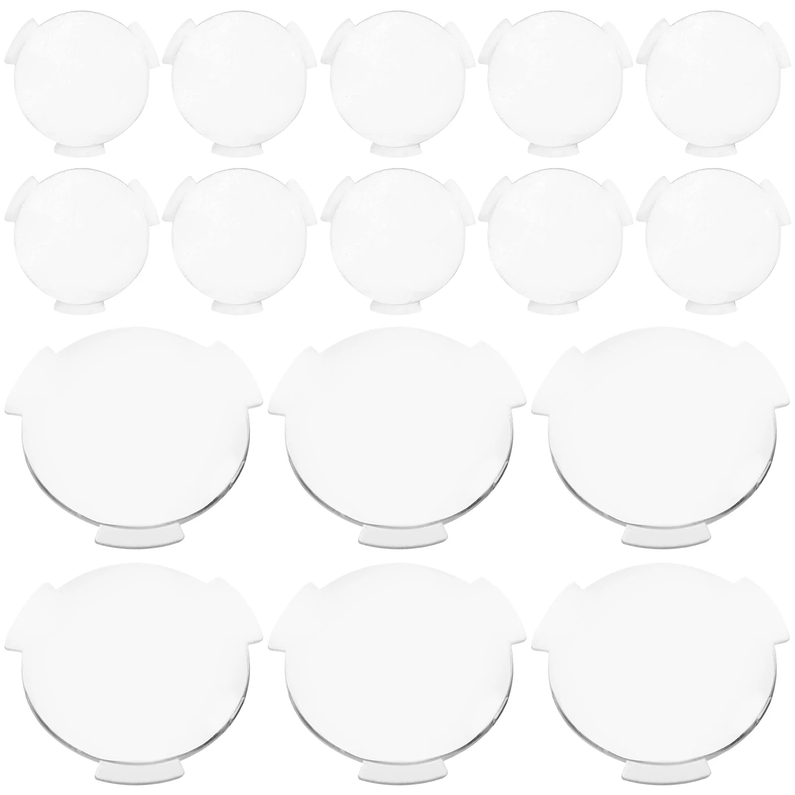 20 Pcs Convex Lens Biconvex Lenses Vr Accessories Plastic Glasses Light-blocking