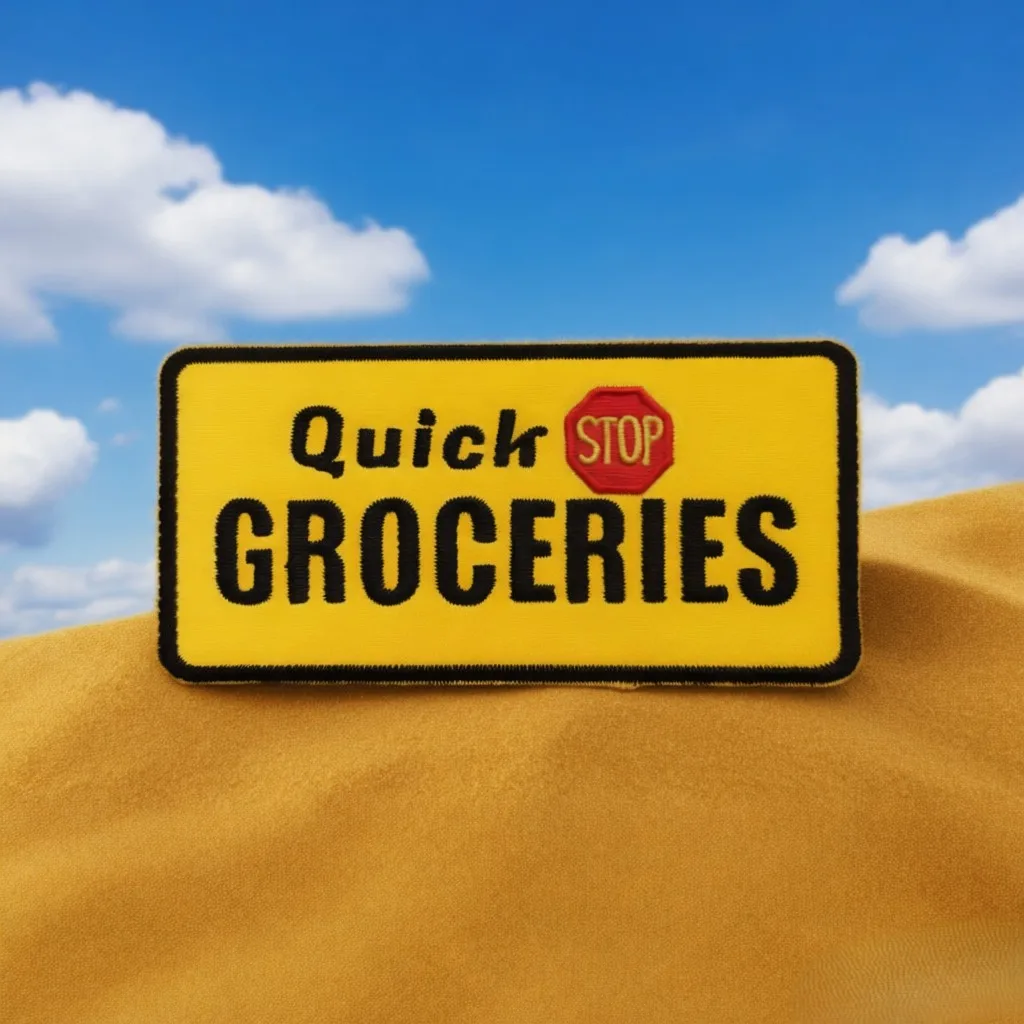 10 peças de Patch Bordado Clerks Quick Stop Groceries - Apenas para Costurar em Jaquetas e Mochilas - Memorabilia de Filmes