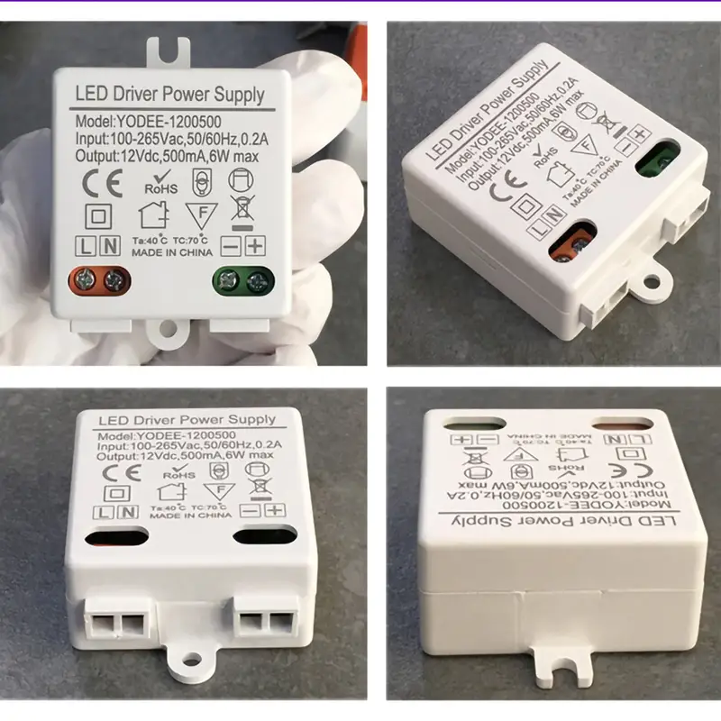 3W 6W 10W 12W DC12V 24V Lighting Transformer 250MA 500MA 830MA 600MA Driver Suitable For LED Light Strip 3528 5050 Power Supply - Image 5