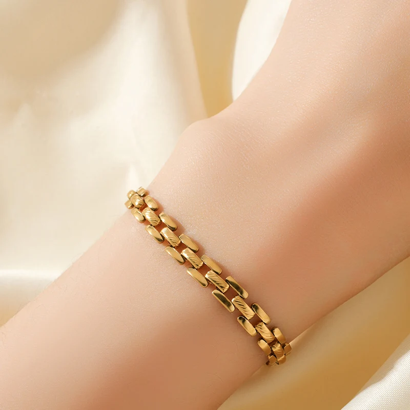 EILIECK 316L Edelstahl Kettenarmband Wasserdicht Leichtes Metall Mode Damen Schicker Handgelenkschmuck Geburtstagsgeschenk Bijoux – Detail 10