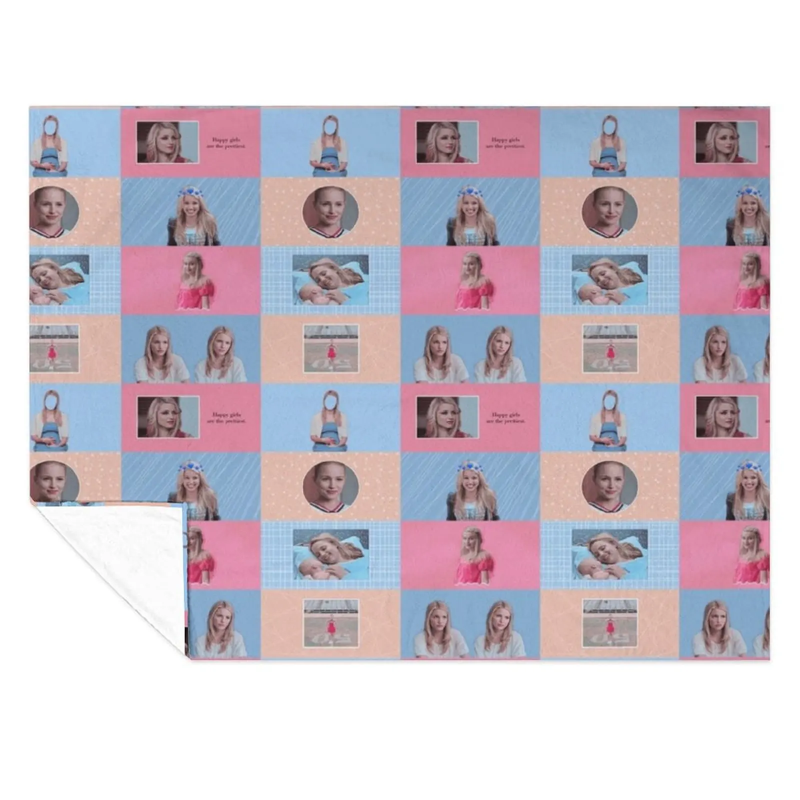 

Quinn Fabray Graphic Edit Throw Blanket Designers Giant Sofa Sofa Quilt Blankets