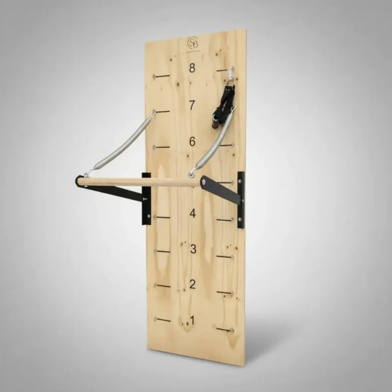 Gapilates Spring  Plate， Mounted Rack, Red Maple Wall Plate for Exercise