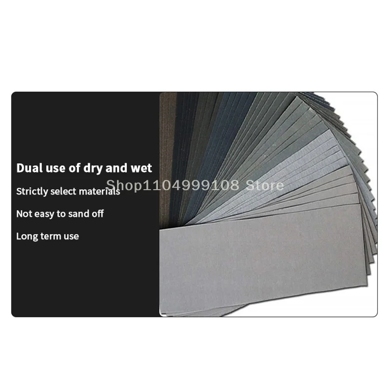Comprehensive Set of 5/6/8/10/18/24pcs Sandpaper,2000-7000 Mixed Grits for Dry/Wet Sanding