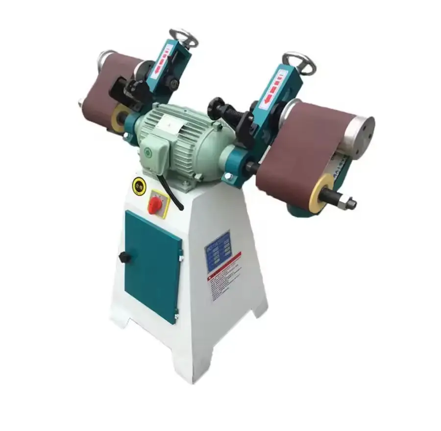 Small Double-Head Arc Sanding Belt Sander Double Head Woodworking Machinery Sponge Equipment Surface Grinding Machine