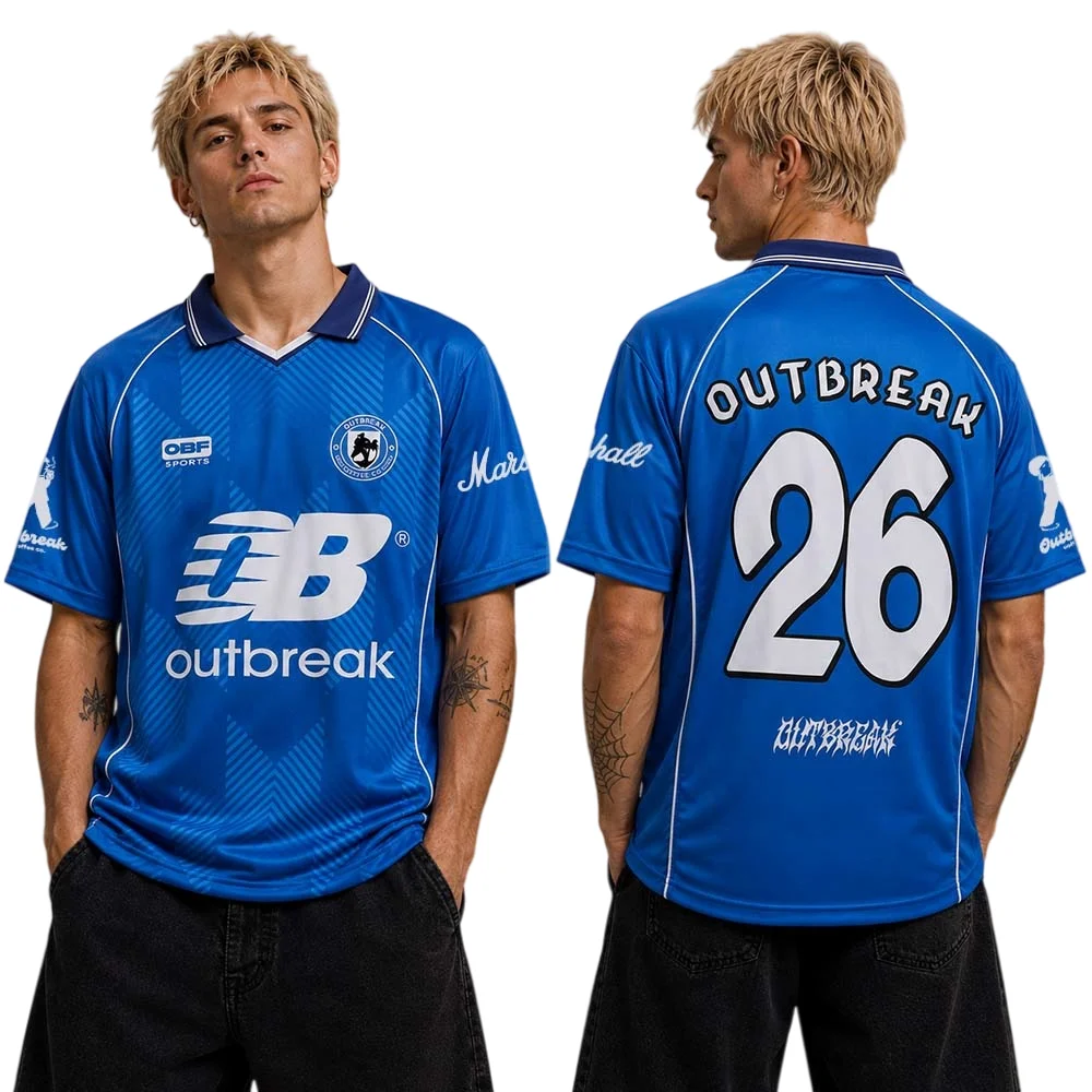 Outbreak Festival 2026 Merch London UK Polo Collar Soccer Jersey Shirt Men Women Casual Sports T-Shirt Streetwear Family Summer