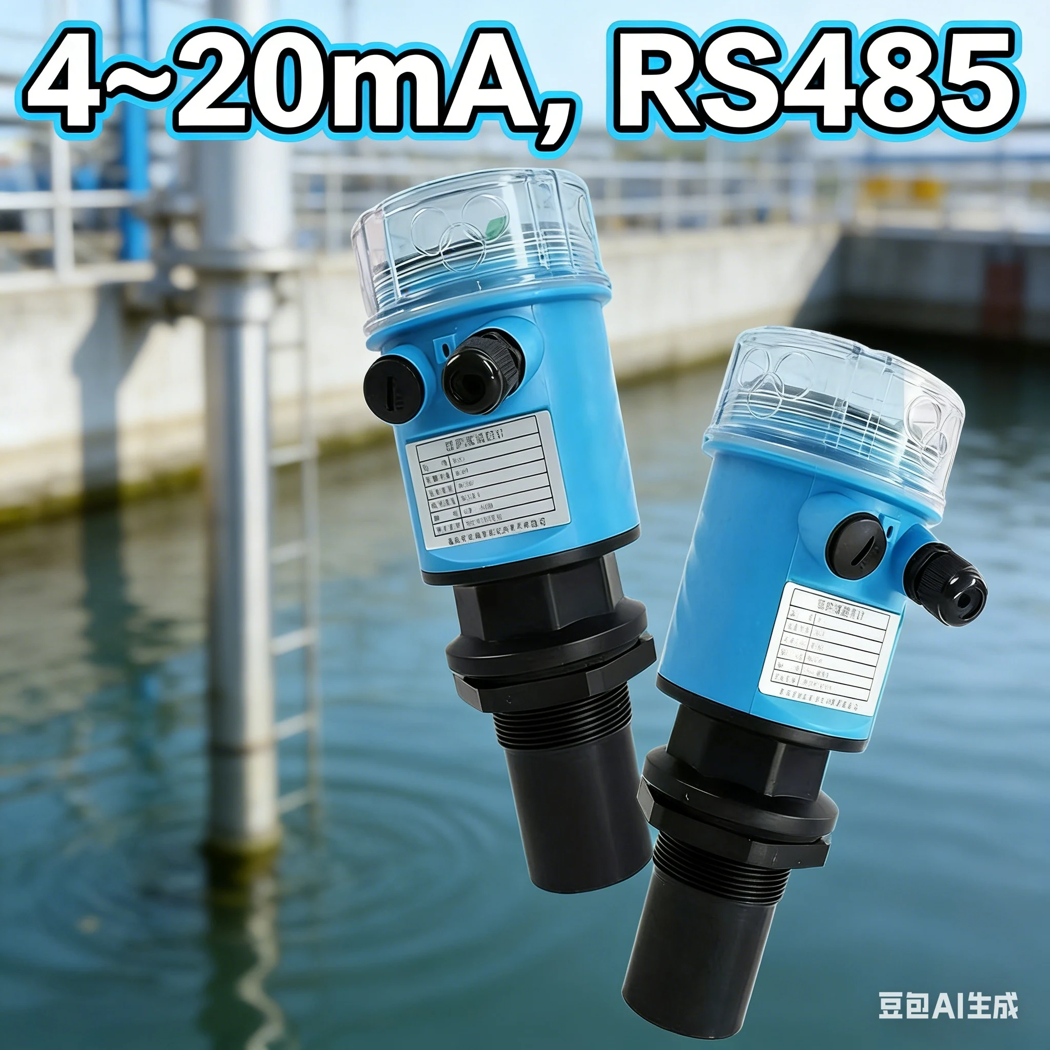 Ultrasonic level gauge integrated split explosion-proof level gauge sensor level gauge transmitter sensor 4-20mA controller