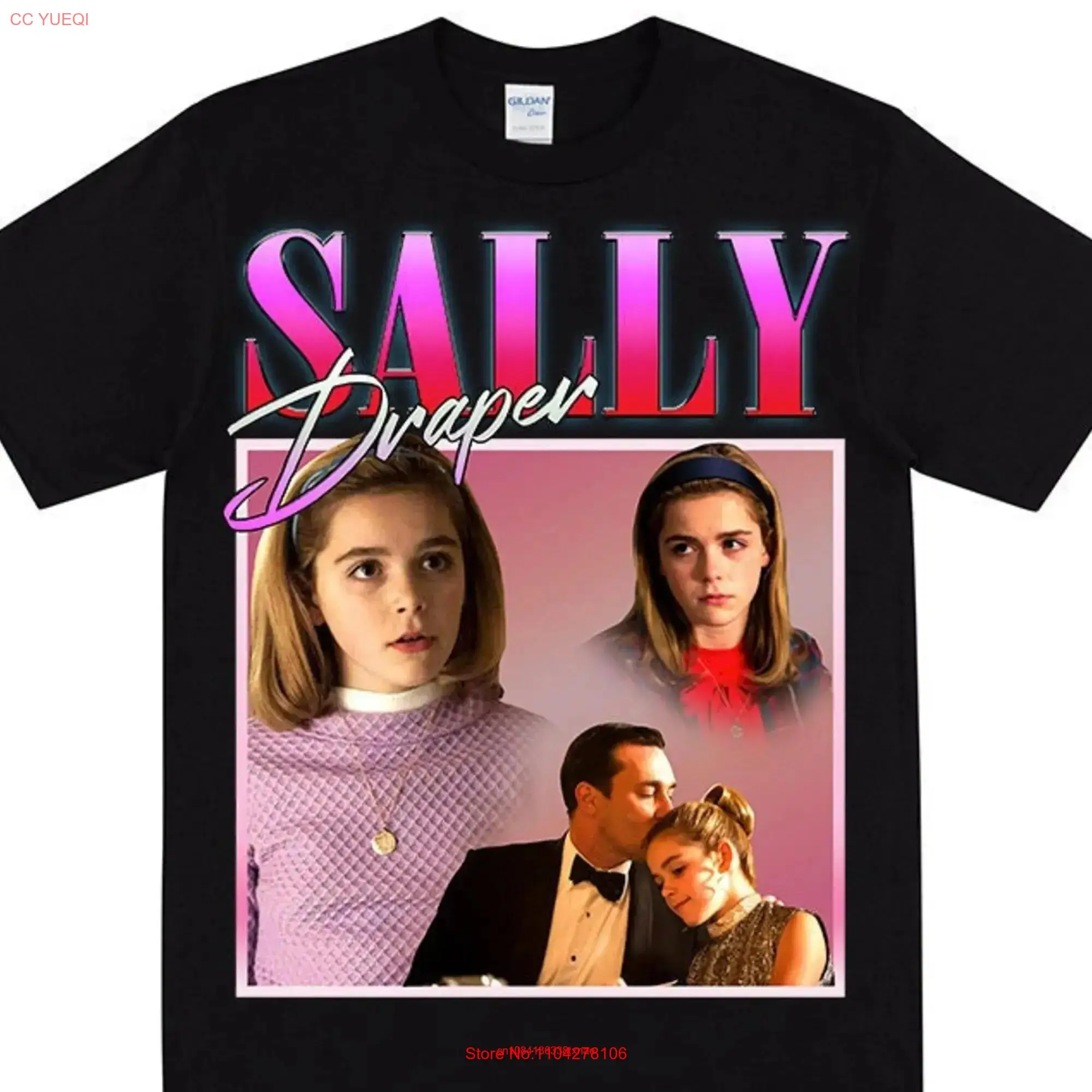 SALLY DRAPER Homage T shirt Kiernan Shipka Tribute Vintage 60s Preppy Retro Inspired By Mad Men long or short sleeves