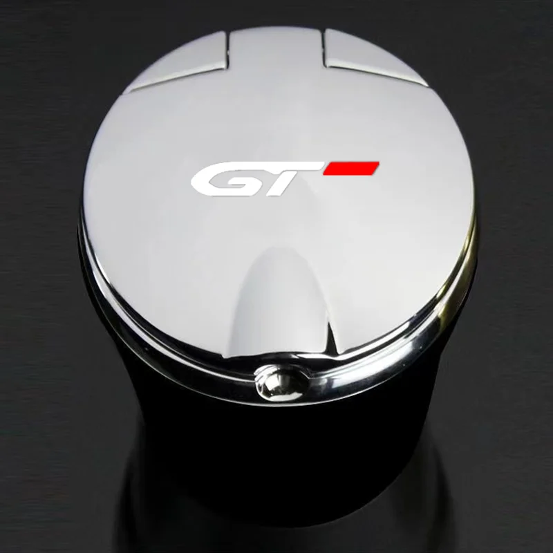 Car Ashtray with LED Light Car Smokeless Cup Holder for Peugeot gt gti gtline 508 5008 3008 208 2008 308