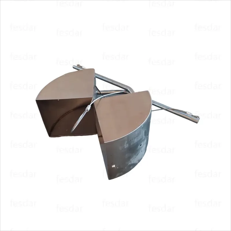 Stainless steel fan mud dredger lake bottom sludge sediment grabbing sampler