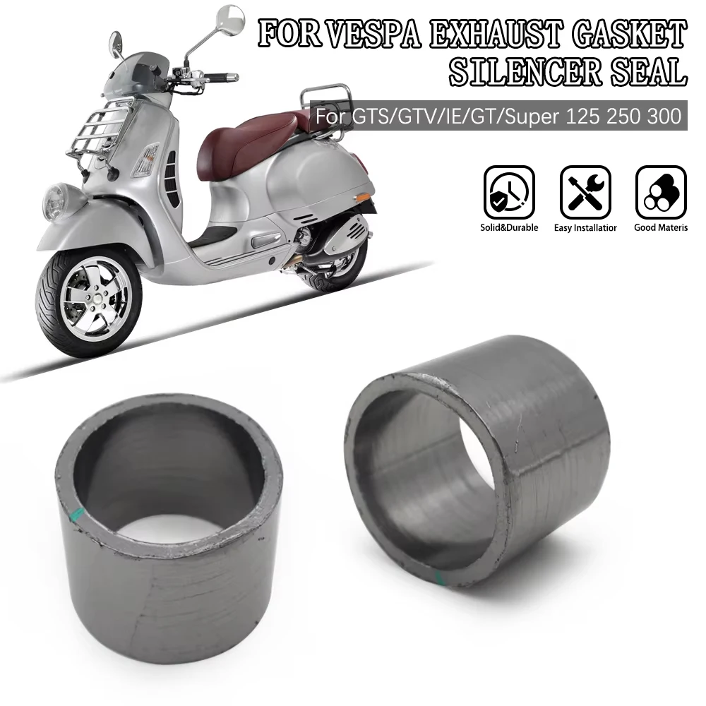 

Exhaust Pipe Gasket Seal Muffler Accessories Spare Part Fit For Vespa GTS GTV IE GT 125 250 300 cc