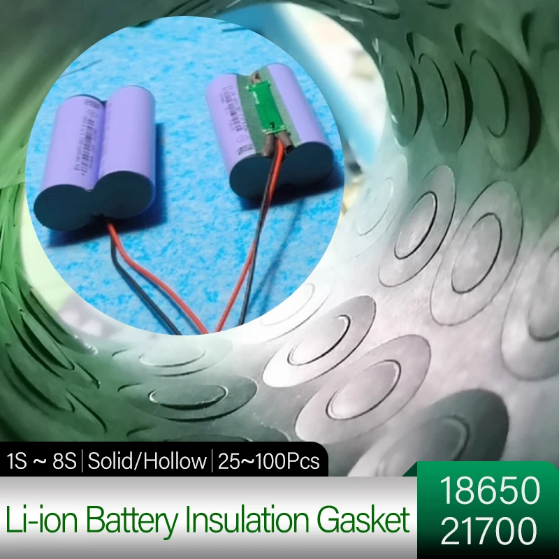 

1S ~ 8S 18650/21700 Li-ion Battery Insulation Gasket Barley Paper Battery Pack Cell Insulating Glue Fish Electrode Insulated Pad