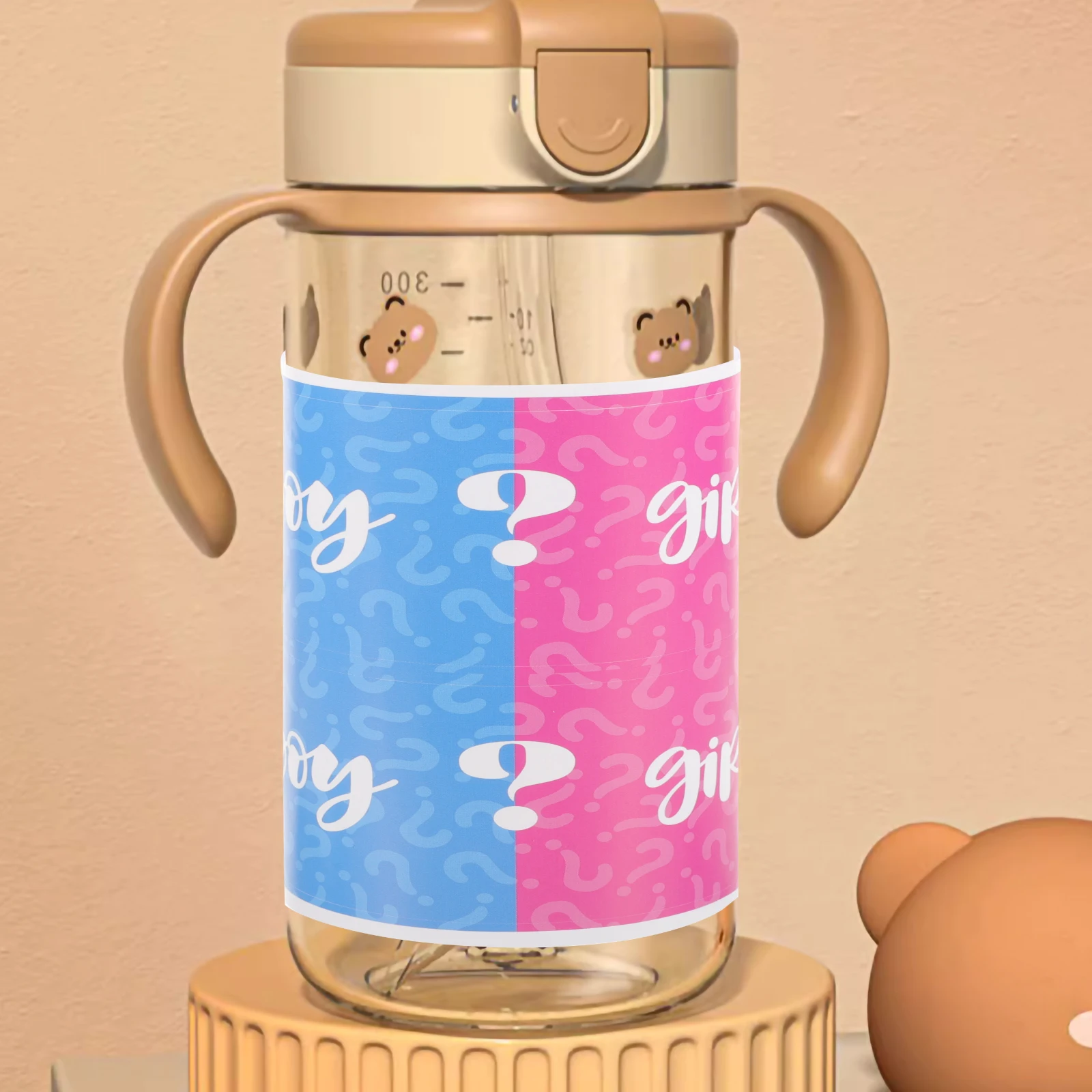 

10 Pcs Water Bottle Label Labels Baby Shower Sticker Decorate Favor Stickers Pvc Self-adhesive Newborn Decorations