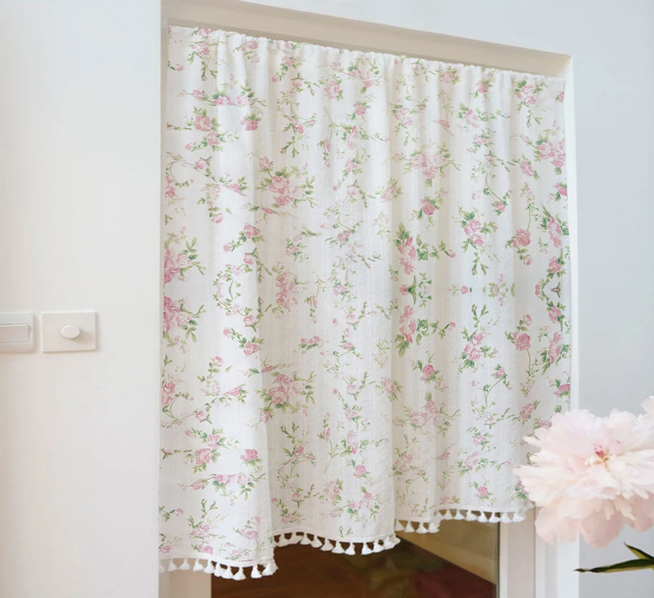 American Pastoral Printed Cotton Curtains, French Window, Living Room, Dining Room, Bedroom, Modern