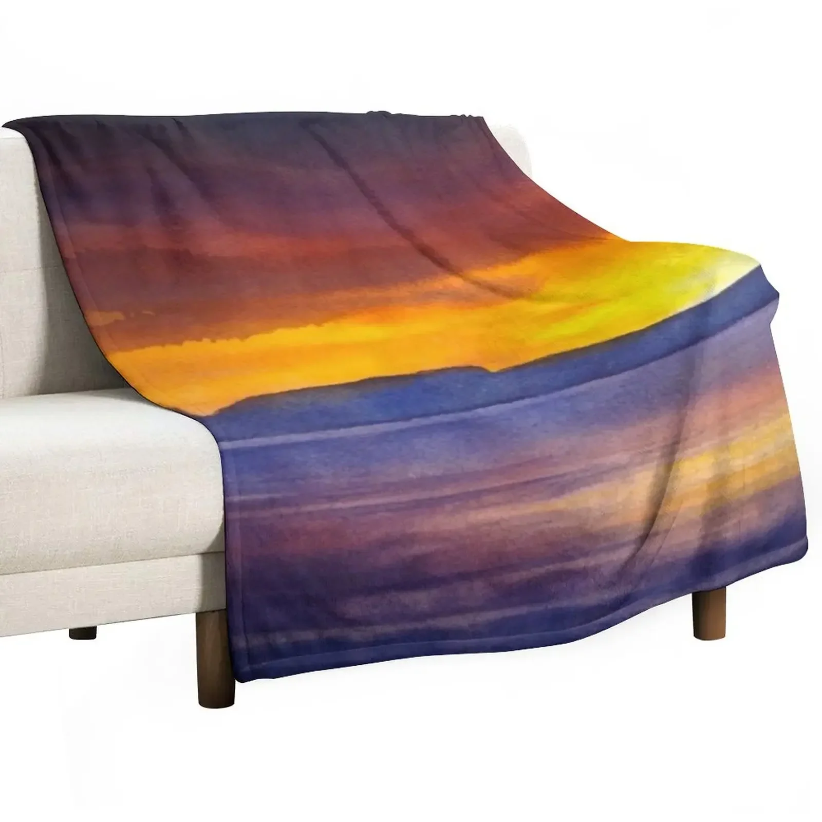 Sunrise Giant Throw Blanket Hairy Large Thin Blankets