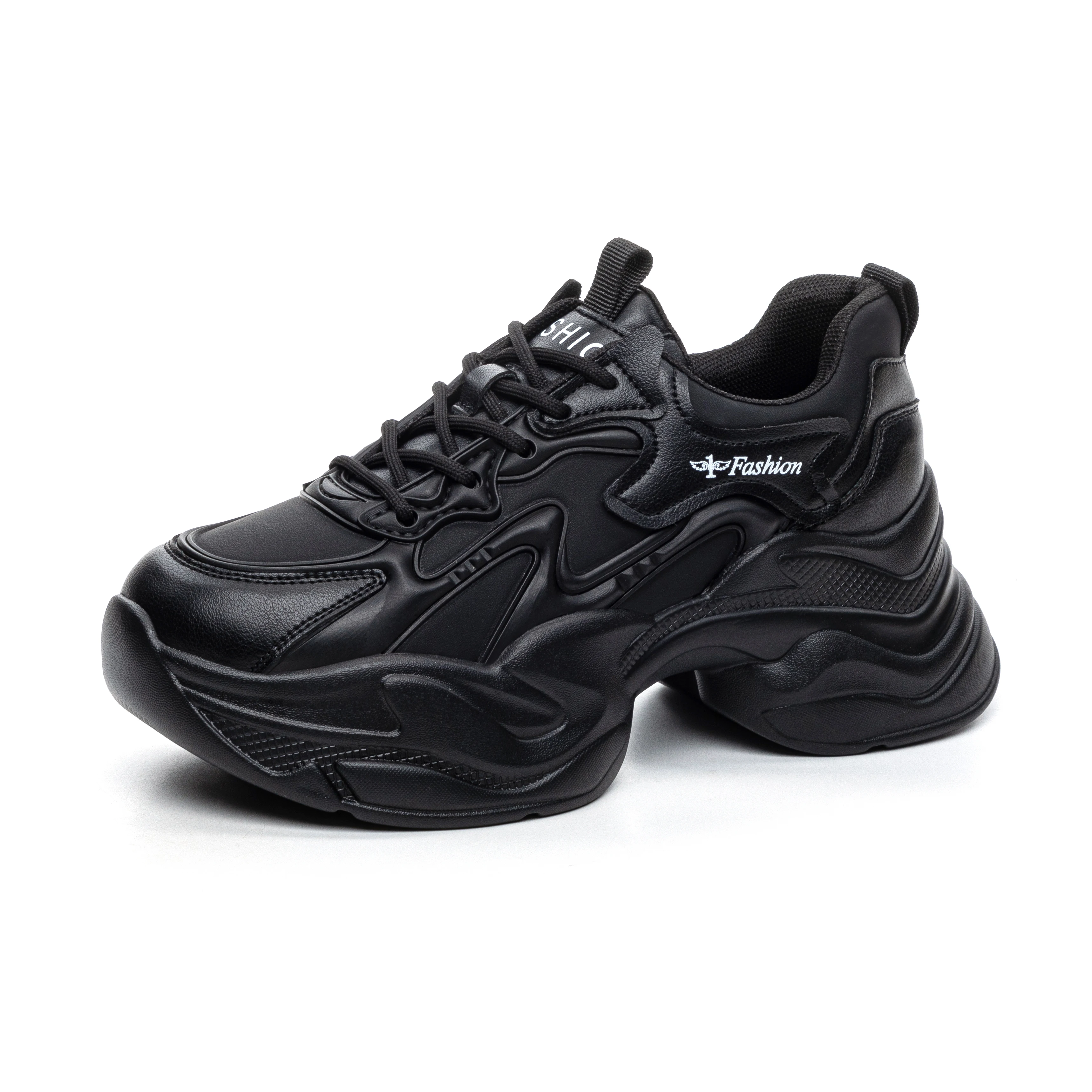 

9cm Chunky Sneakers for Women Casual Shoes White Black High Top Comfortable Non Slip Fall Winter Warm Winter Shoes Female