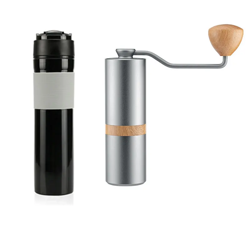 

Aluminum alloy hand crank, grinder, manual, bean grinder, French press pot