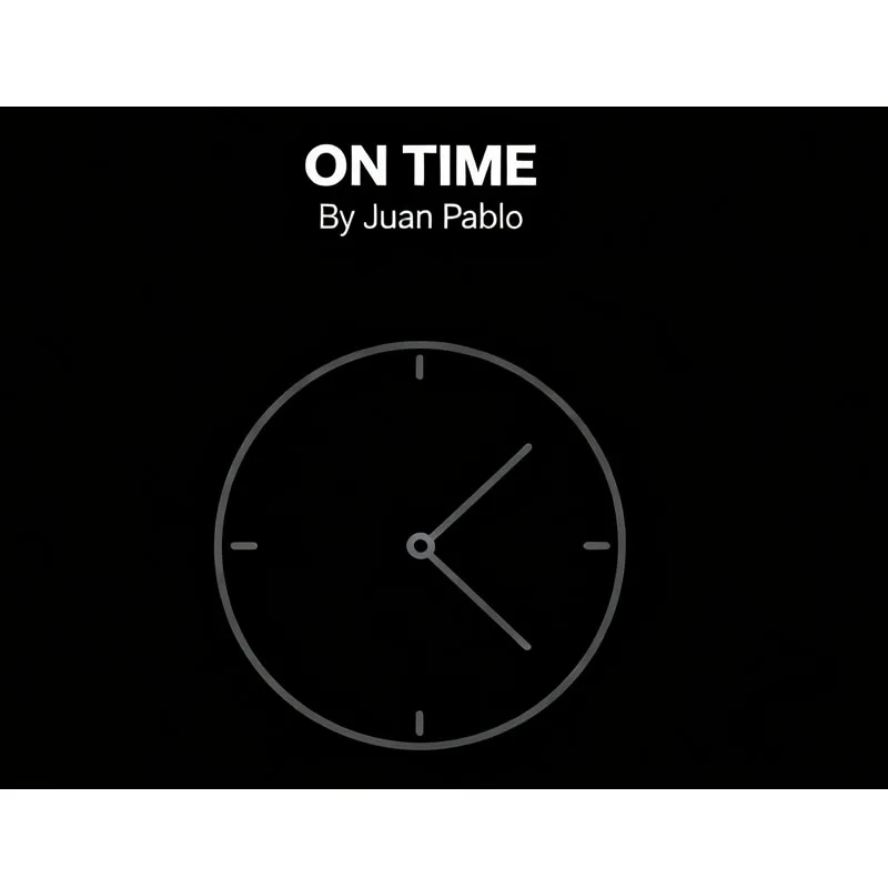 في الوقت المناسب بواسطة خوان بابلو ساعة التنبؤ الخدع السحرية عن قرب أوهام Mentalism الدعائم السحرية الحيل قراءة العقل دعائم ماجيا