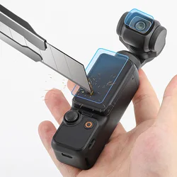 Lens+Screen Tempered Glass for DJI OSMO Pocket 3 Handheld Gimbal Camera 9H Anti-Scratch Screen Protector Protective Glass Film