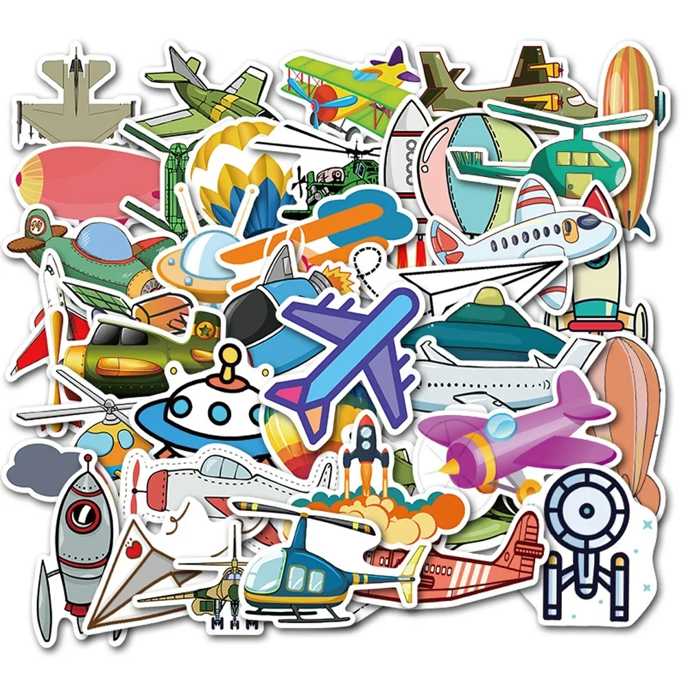 1set=40PCS Flying Tool Hot Air Balloon Doodle Sticker Suitcase Guitar Waterproof Sticker