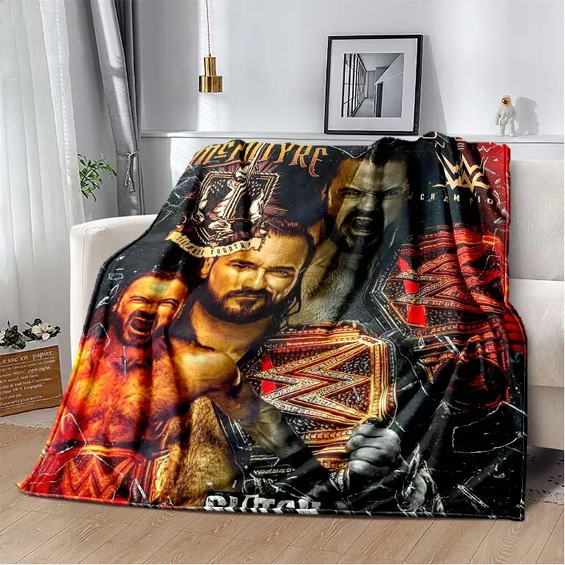 

Wrestling Entertainment WWE Printed Comfortable Soft Blanket Sofa Bed Home Soft Blanket Warm Four Seasons Portable Gift Blanket