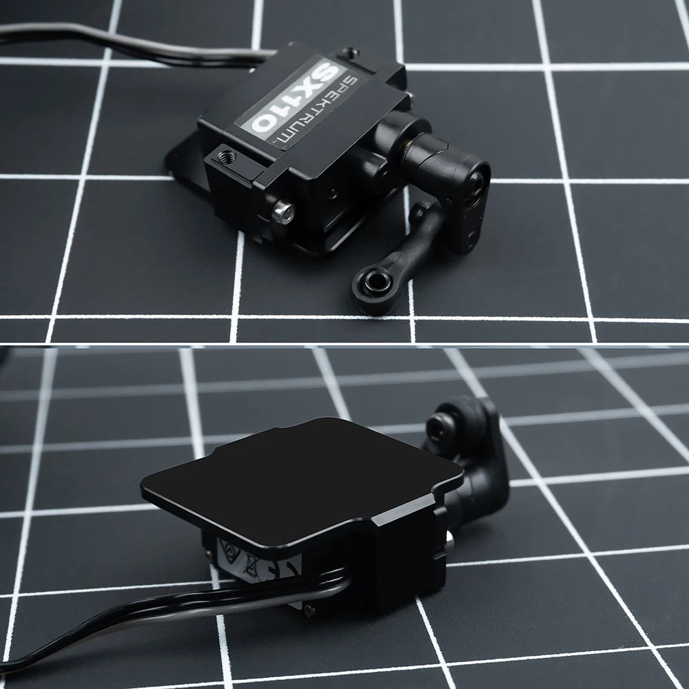 TRINOOD Black Aluminum 7075 Servo Mount for 1/18 Granite Grom 1/14 Mojave Grom Mega 380 RC MONSTER TRUCK Car Upgrade Parts