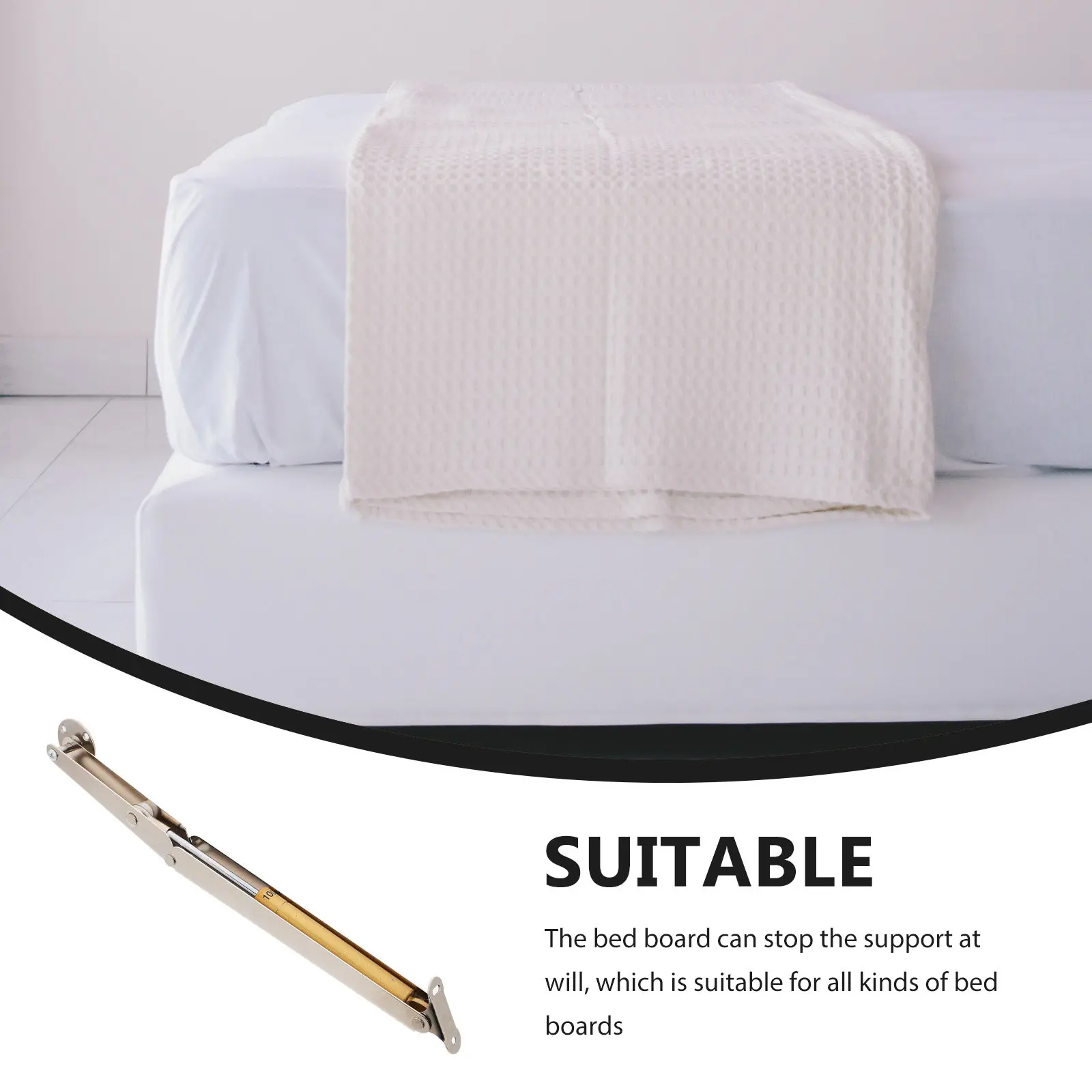 Hydraulic Gas Rod Bed Board Support Strut Adjustable Height Buffer Damper Cabinet Door Frame Replacement Furniture Lift Heavy view 4