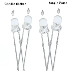 3mm 5mm Candle Led Flicker Red Yellow Light Flickering Leds Flash Blink Dip Led Diode Intermitente Light Lamp Flicker