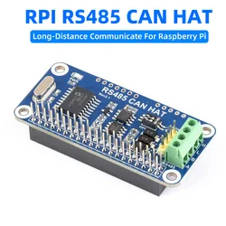 RS485 CAN HAT 3.3V with CAN Functions Onboard MCP2515 Transceiver SN65HVD230 SP3485 for Raspberry Pi 4B/3B+/3B/2B/Zero