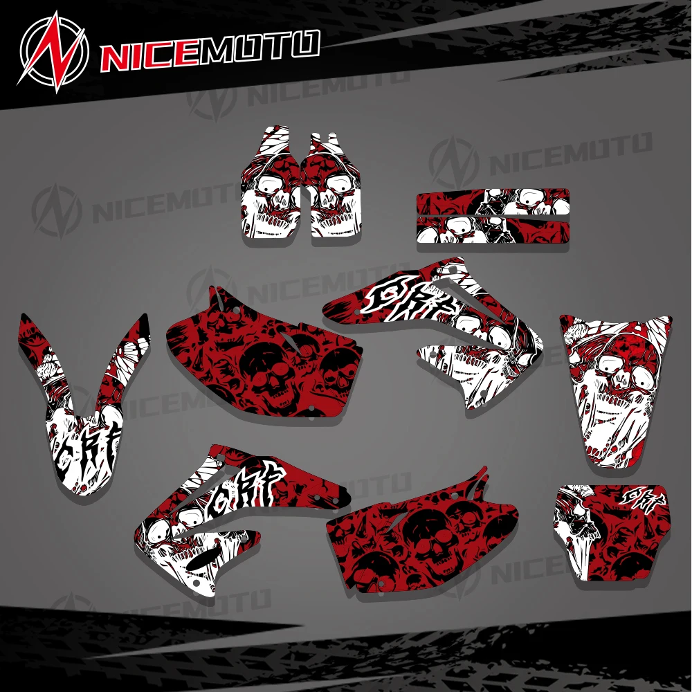 

NICEMOTO GRAPHICS & BACKGROUNDS DECALS STICKERS Kits for Honda CRF450R CRF450 2002 2003 2004 CRF 450 450R CRF 450 R