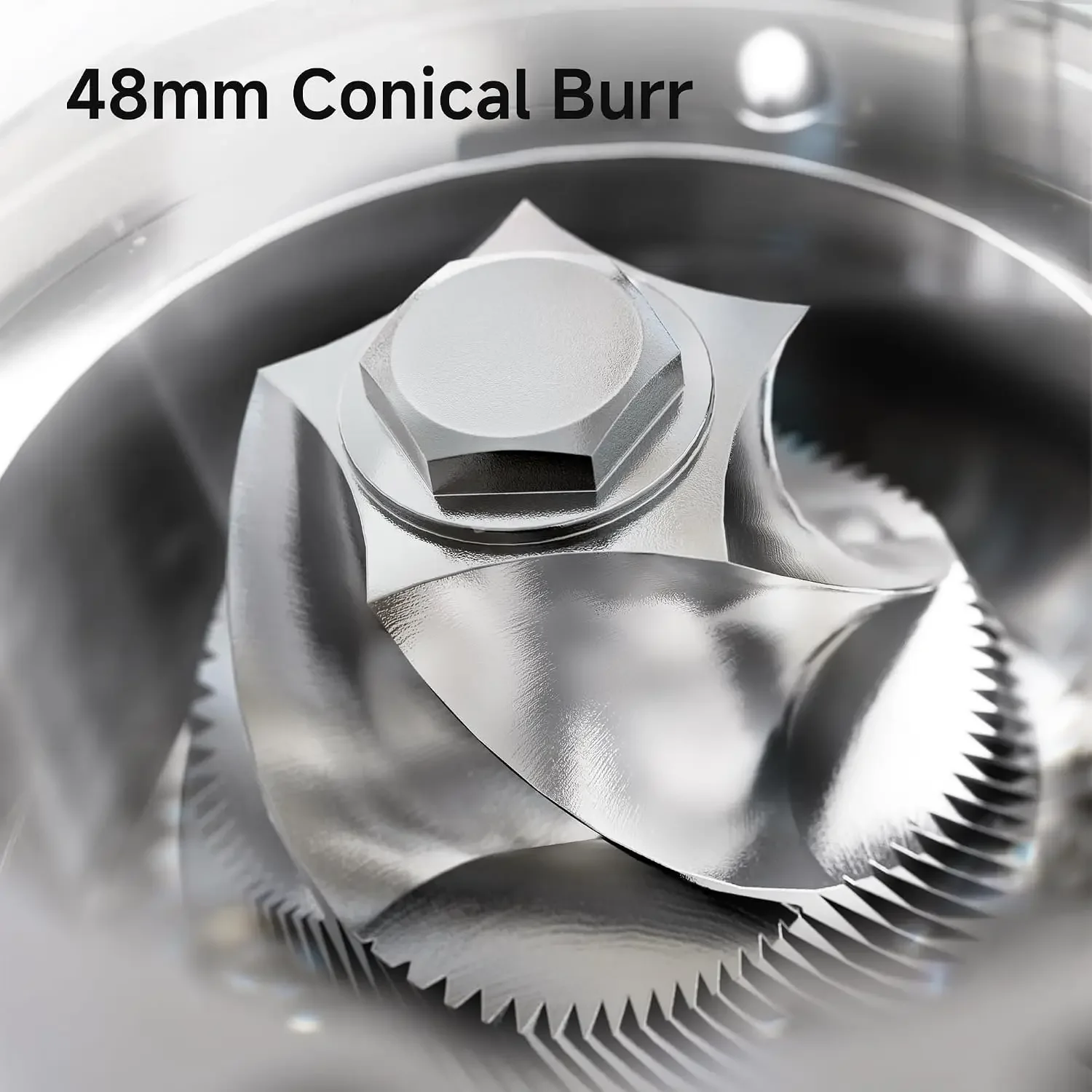 G5 Electric Burr Coffee Grinder, Aluminum Body, Single Dose, Black | 48mm Conical Burr Coffee Grinder with Dual Speed