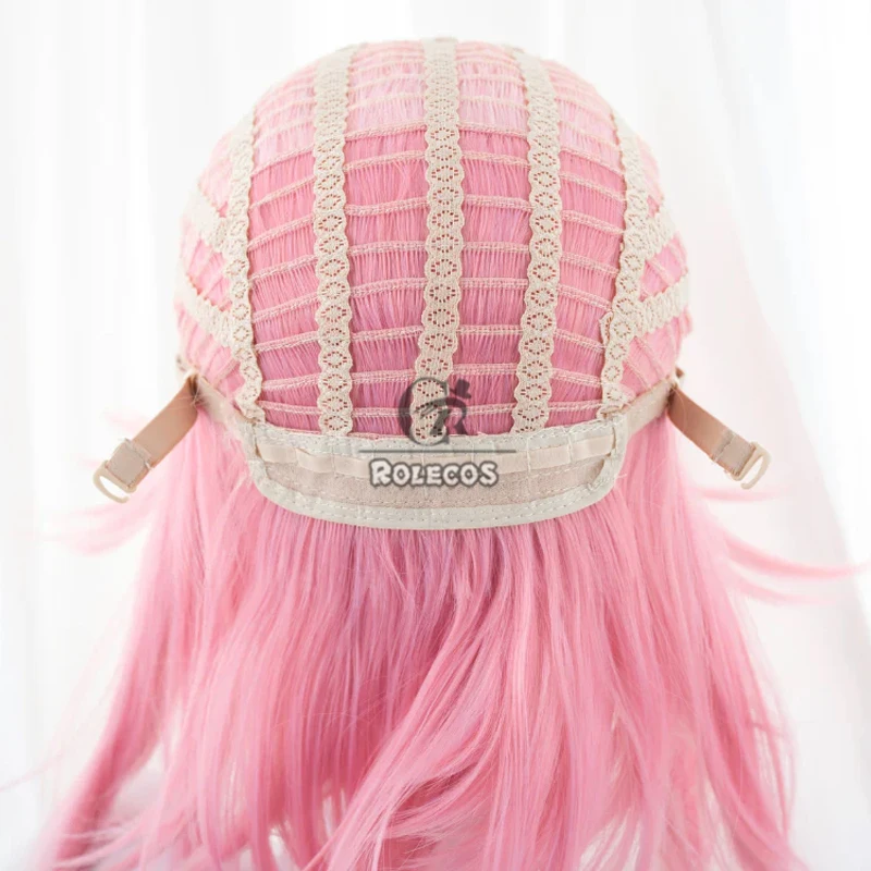ROLECOS Synthetisch Haar Spel Honkai: Star Rail 7 Maart Cosplay Pruiken 7 Maart Halloween 43 cm Gemengde Roze Pruik Synthetisch haar