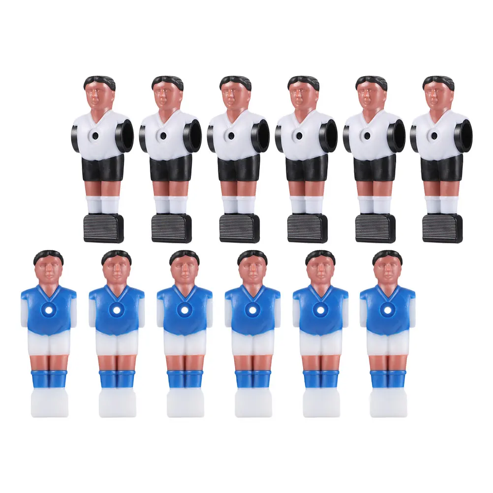 

12pcs Football Table Players Soccer Player Replacement Foosball Accessories Durable Safe Material Easy Installation Fits