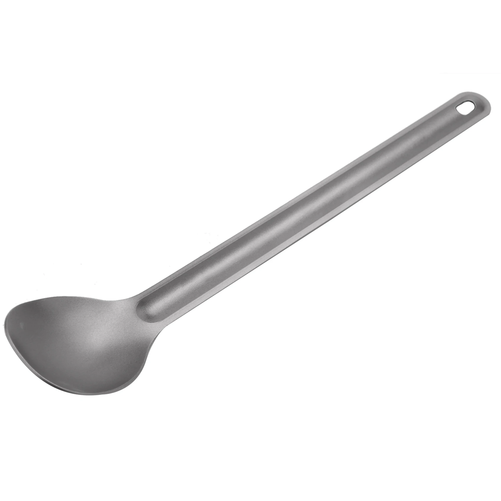 1Pcs Titanium Spoon 21.5Cm X 3.9Cm Camping Spoon Outdoor Tableware Long-Handled Titanium