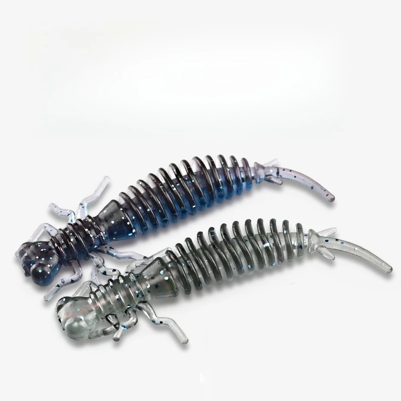Larven-Weichköder 50mm 62mm 85mm Künstliche Köder Angelwurm Silikon Bass Hecht Minnow Swimbait Jigging Plastikköder Weichköder