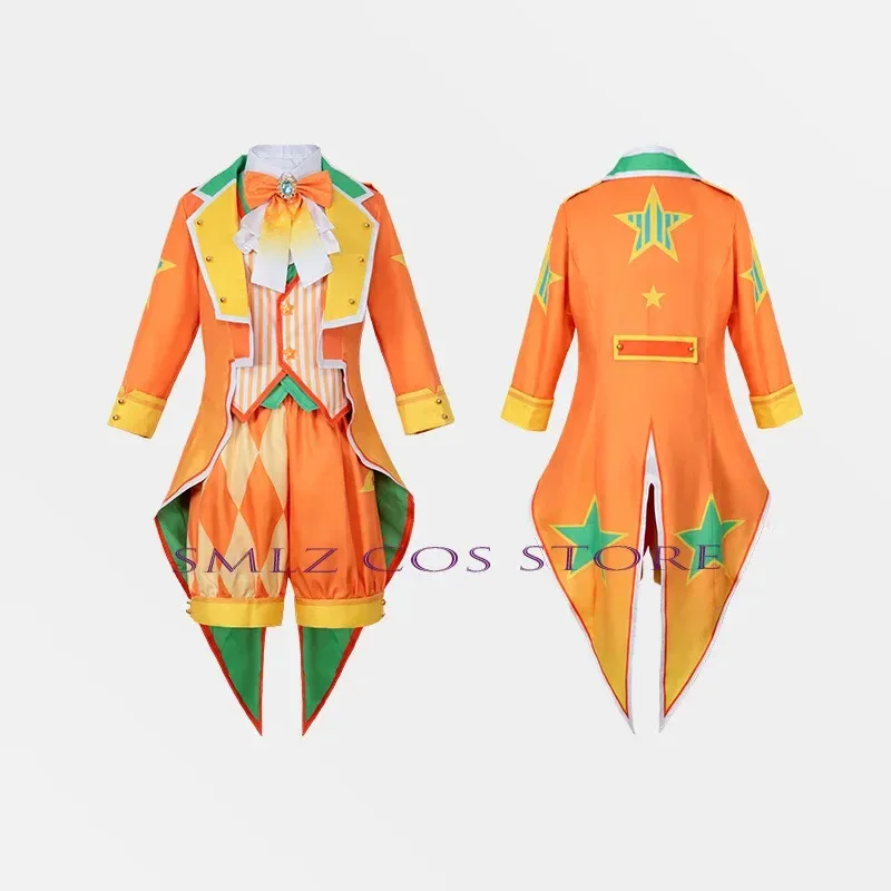 CyAnime PJSK Stage Feat Cosplay Beat Virtual Singer Design Orange Rin Cosplay Len Dress Uniform Suit Outfits Costumes for Girl B