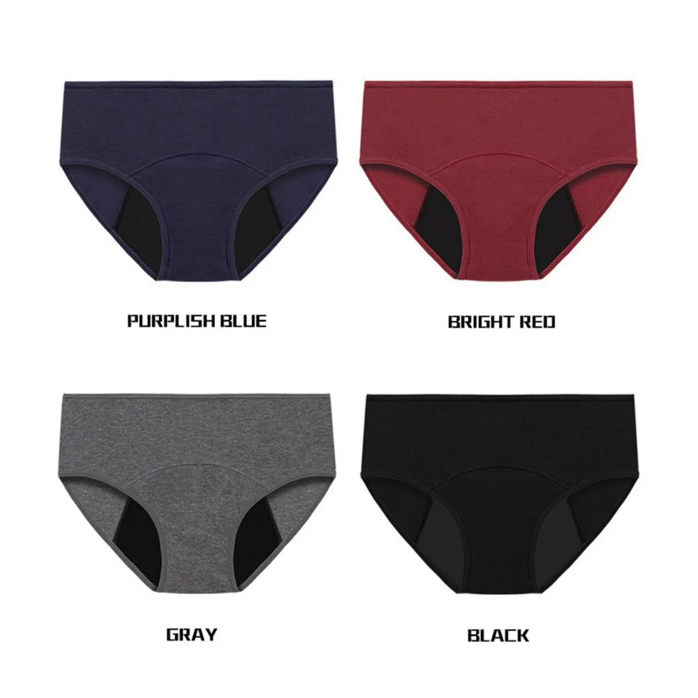 Very Abundant Menstrual Panties Woman Breathable Women's cotton briefs Low Waist Physiological Period Underwear For Women - Image 6